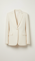 Blazer entallado en ivory suave